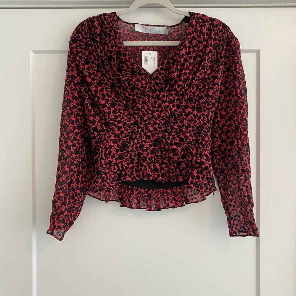 IRO Zapata Puff Sleeve Blouse